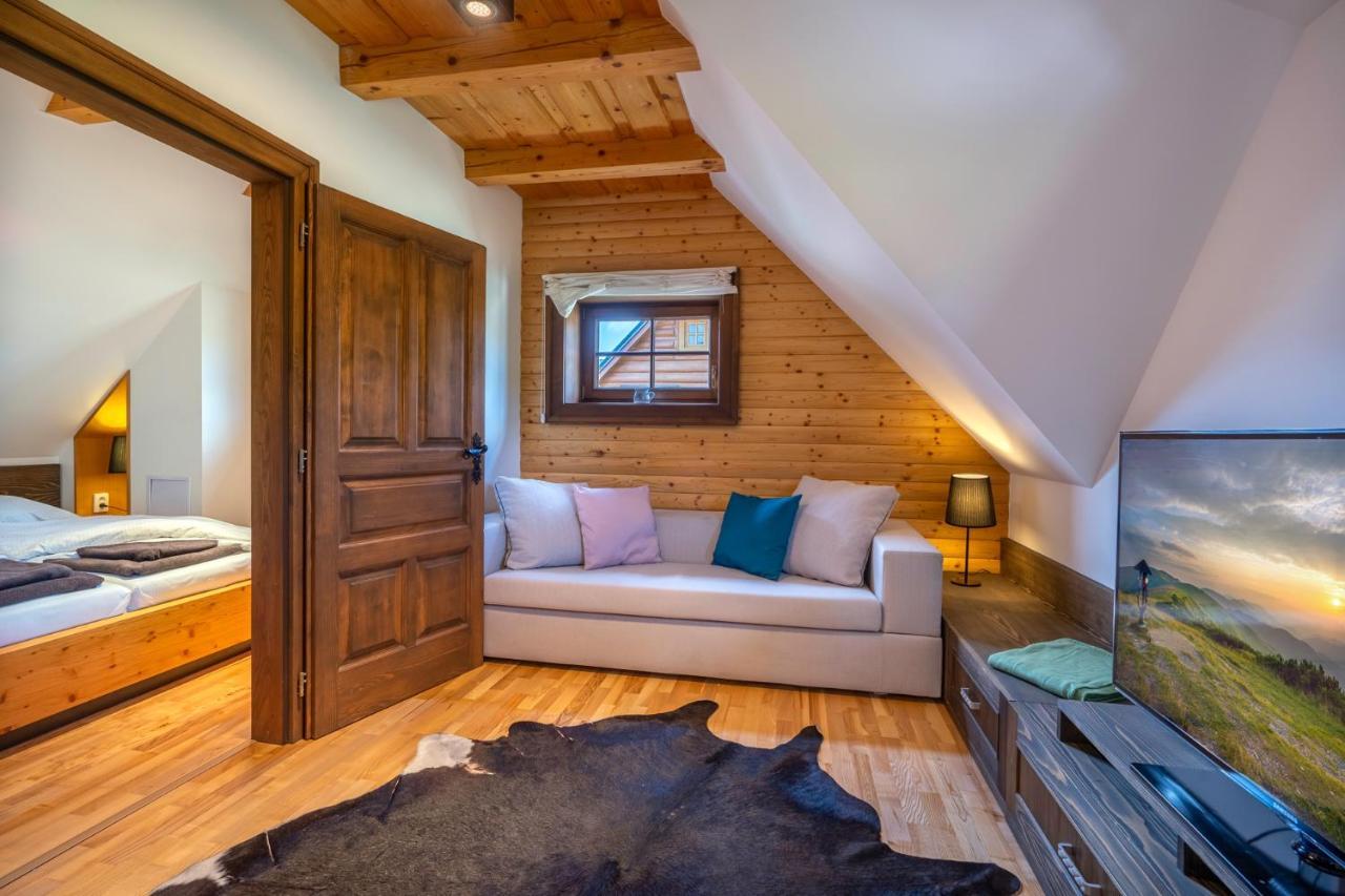 Wellness Drevenica Zuberec, 3 Apartmany, 2 Studia, Tatranske Stity Z Terasy Buitenkant foto